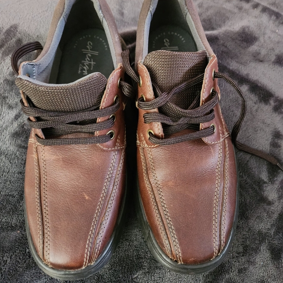 Elegant Brown Leather Men's Oxfords - Picture 1 of 4